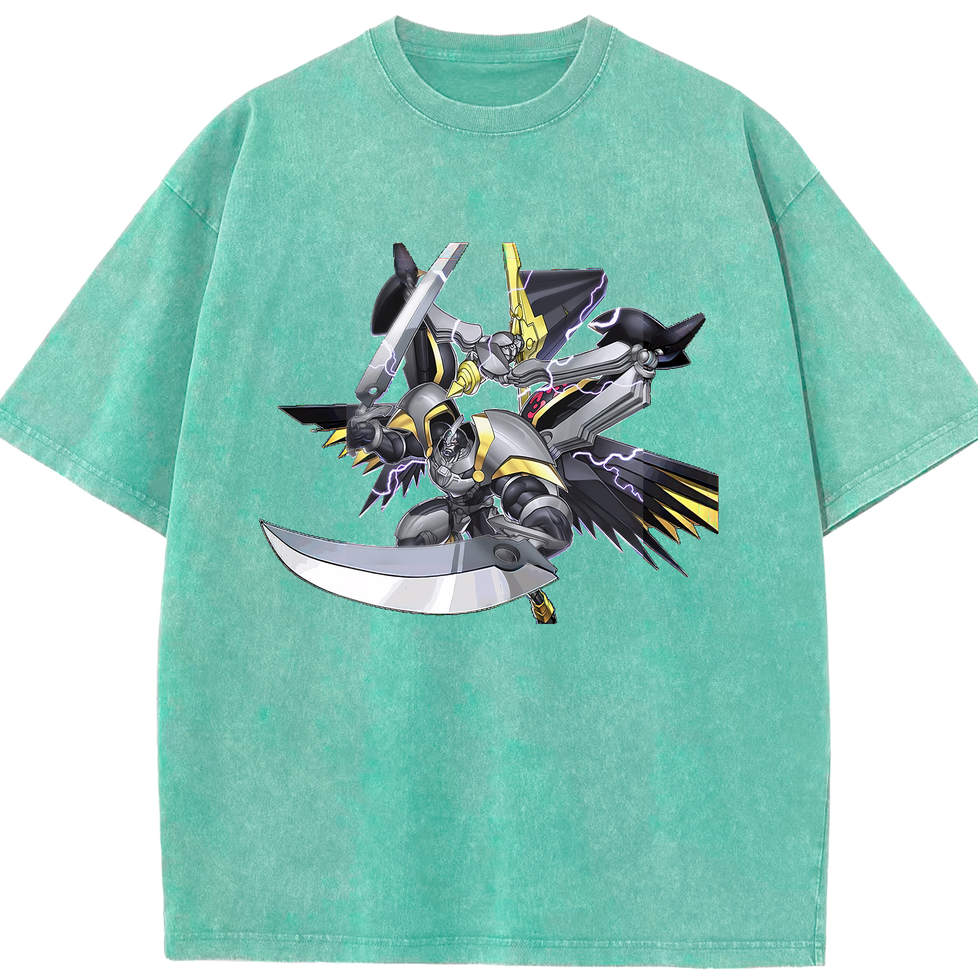 （画像用） 遊☆戯☆王 Yu-Gi-Oh! 綿100% ヴィンテージ風 半袖Tシャツ（フロントプリント）